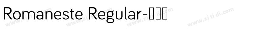 Romaneste Regular字体转换